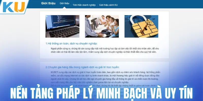 Nền tảng pháp lý minh bạch và uy tín quốc tế